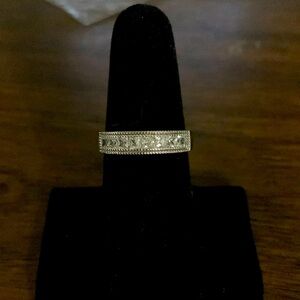 Sterling Silver & White Rhinestone Ring